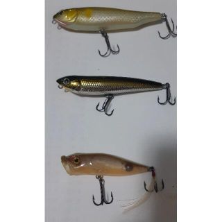 メガバス(Megabass)のメガバス(Megabass)トップウォーター3点　ドッグエックスなど(ルアー用品)