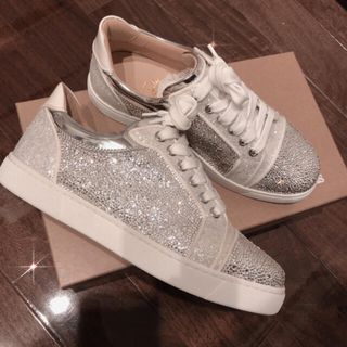 Christian Louboutin ルブタン スワロフスキー スニーカー-