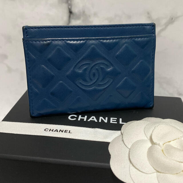 【レア☆美品】CHANEL シャネル ダイヤモンドココ / ネイビーブルーCHANEL