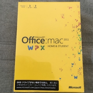 アップル(Apple)のMicrosoft Office for Mac(PC周辺機器)