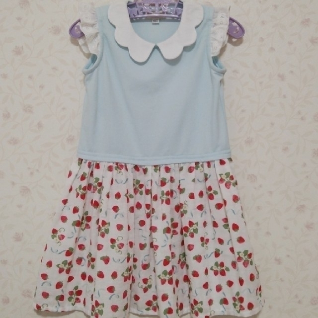 ⑥パンパンチュチュ ワンピース 100 キッズ/ベビー/マタニティのキッズ服女の子用(90cm~)(ワンピース)の商品写真