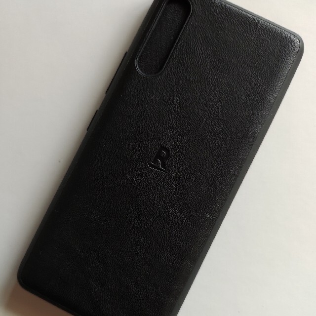 スマートフォン/携帯電話Rakuten Hand  ブラック  (ブラックレザーケース付き)