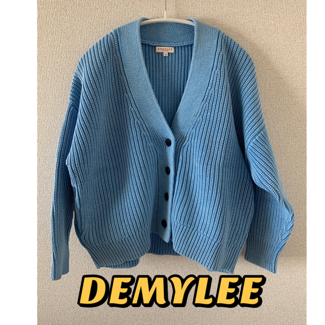 DEMYLEE リブ ロングカーディガン