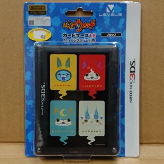 ニンテンドー3DS(ニンテンドー3DS)の2個 3DS-DS共用 12枚収納 カードケース ブラック 妖怪ウォッチ(その他)