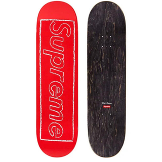 シュプリーム(Supreme)のSupreme KAWS Chalk Logo Skateboard Red (スケートボード)
