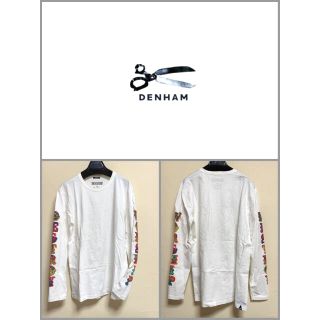 デンハム(DENHAM)の【used】デンハム　Denham メンズ　S ロンT 　プリントTシャツ(Tシャツ/カットソー(七分/長袖))