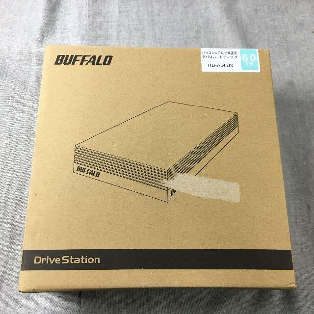 BUFFALO 外付けハードディスク 6TB HD-AD6U3