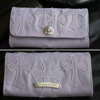 クロムハーツ(Chrome Hearts)の【世界にひとつ】クロムハーツ ジュディ ウォレット クロスパッチ カスタム 財布(財布)