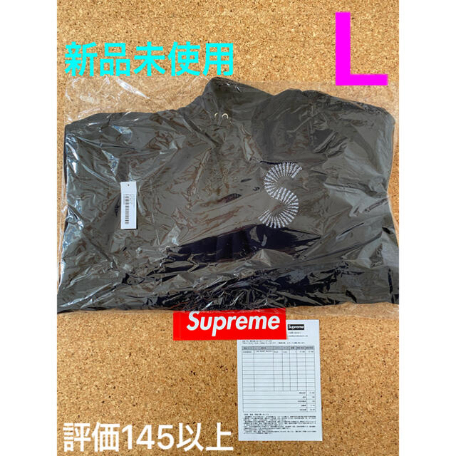 新品 L Supreme S Logo Hooded Sweatshirt 黒