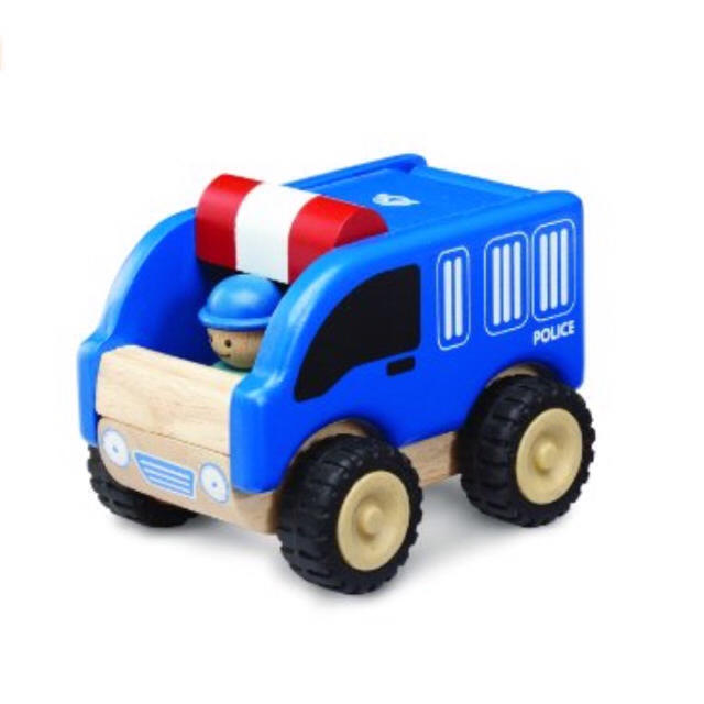 新品☆ワンダーワールド ミニポリスカー 木製 キッズ/ベビー/マタニティのおもちゃ(電車のおもちゃ/車)の商品写真