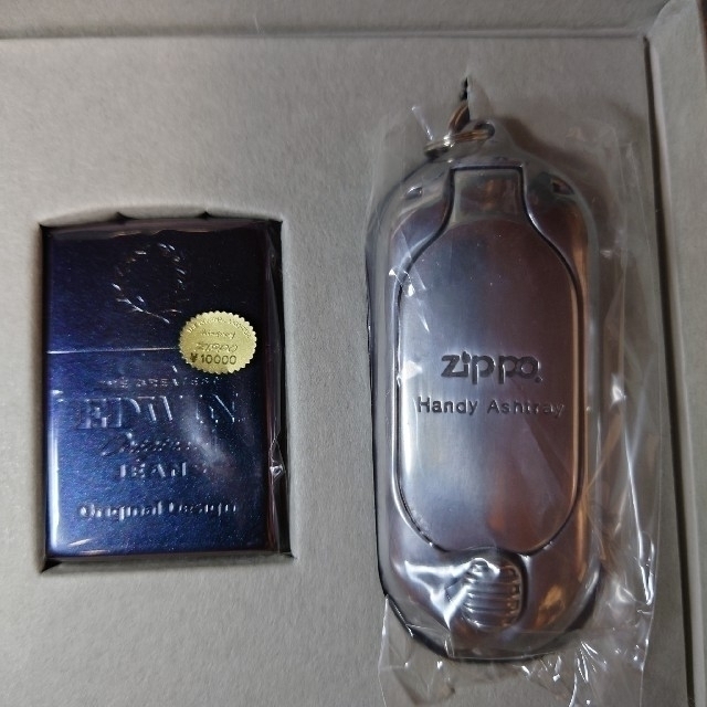 ZIPPO(ジッポー)の【新品】Zippo  ジッポー  EDWIN (ブルー/1998年製) メンズのファッション小物(タバコグッズ)の商品写真