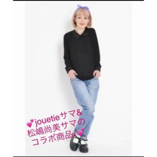 ジュエティ(jouetie)の《新品》jouetie 長袖ブラウス／コラボ品　ブラック(シャツ/ブラウス(長袖/七分))