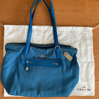 良品✨ COACH コーチ 本革 ナイロン トートバッグ ショルダーバッグ