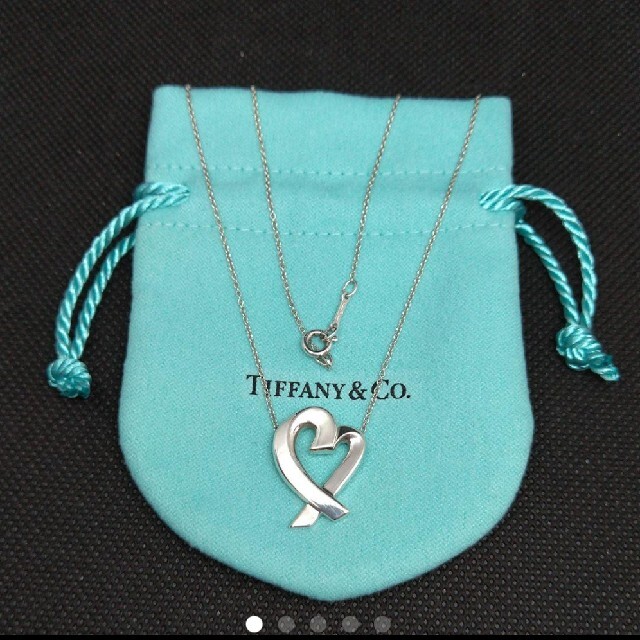 Tiffany & Co.(ティファニー)の美品＊TIFFANY＊ティファニー ラビングハート(大)ネックレス☆保存袋付き! レディースのアクセサリー(ネックレス)の商品写真