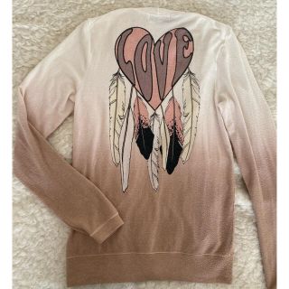 ワイルドフォックス(WILDFOX)のグラデーション　LOVE カーディガン(カーディガン)