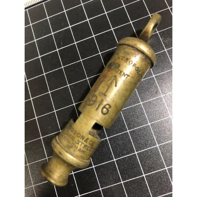 VintageWhistle105年前のビンテージ★1916年(大正５年）イギリス軍★笛★06