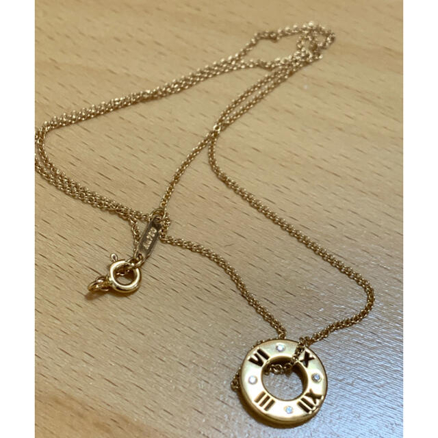 超美品【Tiffany ティファニー】アトラス 18k ネックレス いいスタイル