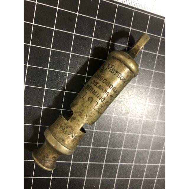 VintageWhistle110年前のビンテージ★1911年(明治44年）イギリス軍★笛★018