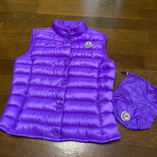 モンクレール(MONCLER)の美品　ダウンベスト　モンクレール　サイズ　1 パープル　紫(ダウンベスト)