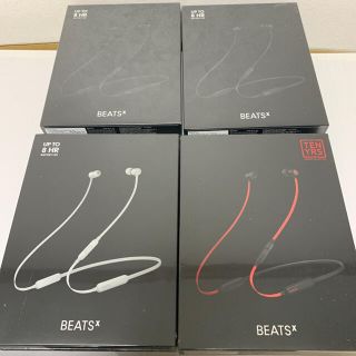 ビーツバイドクタードレ(Beats by Dr Dre)の【新品未使用】黒赤 在庫処分価格 Beats X(ヘッドフォン/イヤフォン)