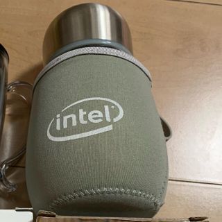 レノボ(Lenovo)のIntel インテル　ロゴ入り　ガラス　ボトル(ノベルティグッズ)