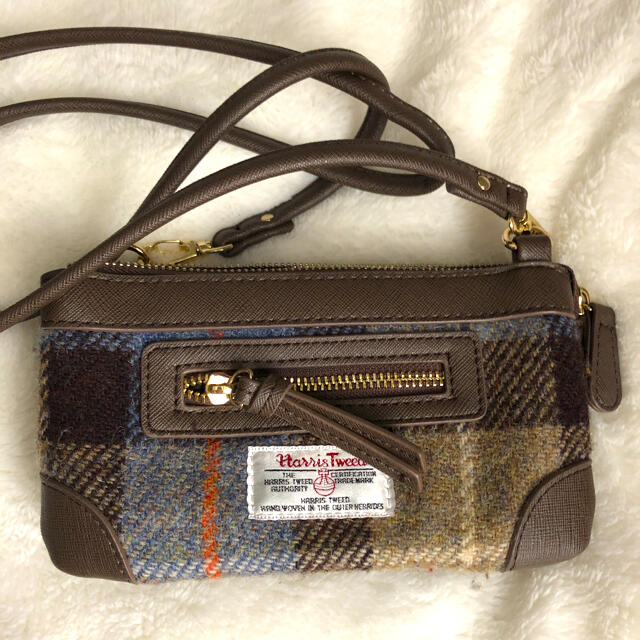 Harris Tweed(ハリスツイード)のハリスツイード お財布ミニショルダー レディースのバッグ(ショルダーバッグ)の商品写真