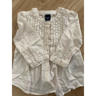 ベビーギャップ(babyGAP)のbaby gap オフホワイトブラウス　80サイズ(シャツ/カットソー)