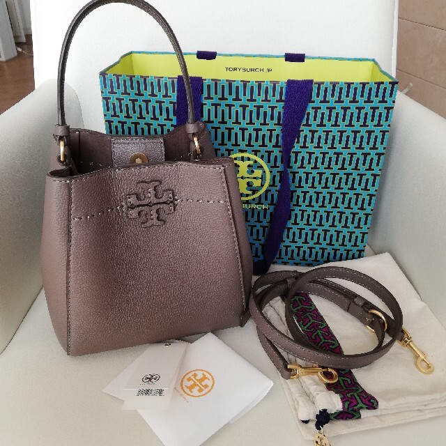 トリーバーチ TORY BURCH マックグロー スモール バケットバッグ　黒