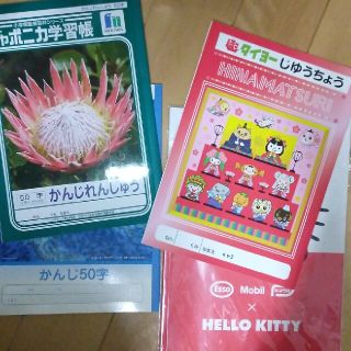 漢字練習2冊　自由帳　ハローキティノート(ノート/メモ帳/ふせん)