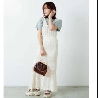 ウィゴー(WEGO)のWEGO新品♪ 透カシ編ミニットビスチェ＆ロングスカート(ロングスカート)