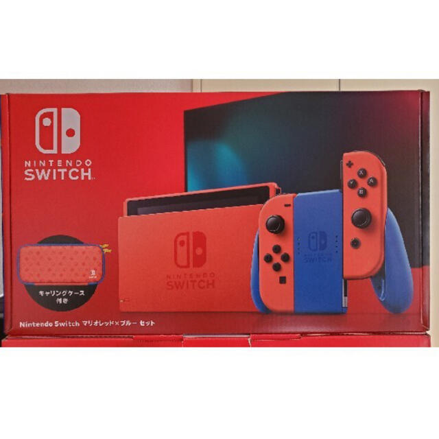 Nintendo Switch(ニンテンドースイッチ)のNintendo Switch マリオレッド×ブルー セット エンタメ/ホビーのゲームソフト/ゲーム機本体(家庭用ゲーム機本体)の商品写真