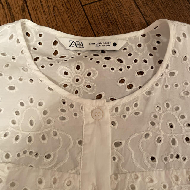 ZARA(ザラ)のZARA❤レースシャツワンピース レディースのワンピース(ひざ丈ワンピース)の商品写真