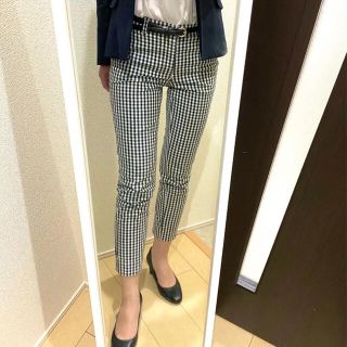 アオキ(AOKI)のスーツ　クロップドパンツ　ギンガムチェック(クロップドパンツ)