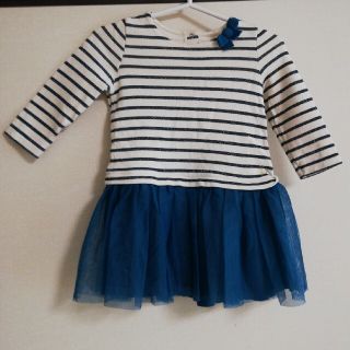 プチバトー(PETIT BATEAU)のプチバトー　ワンピース　12m/74cm(ワンピース)