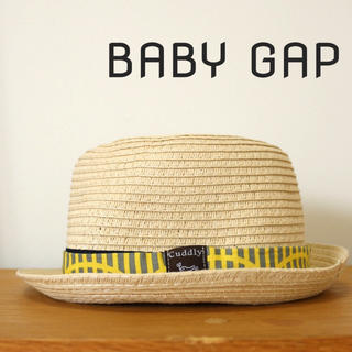 ベビーギャップ(babyGAP)のGAP ハット 50cm イエロー(帽子)
