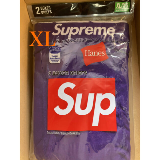 supreme Hanes Boxer Briefs 2 Pack XL おまけアンダーウェア