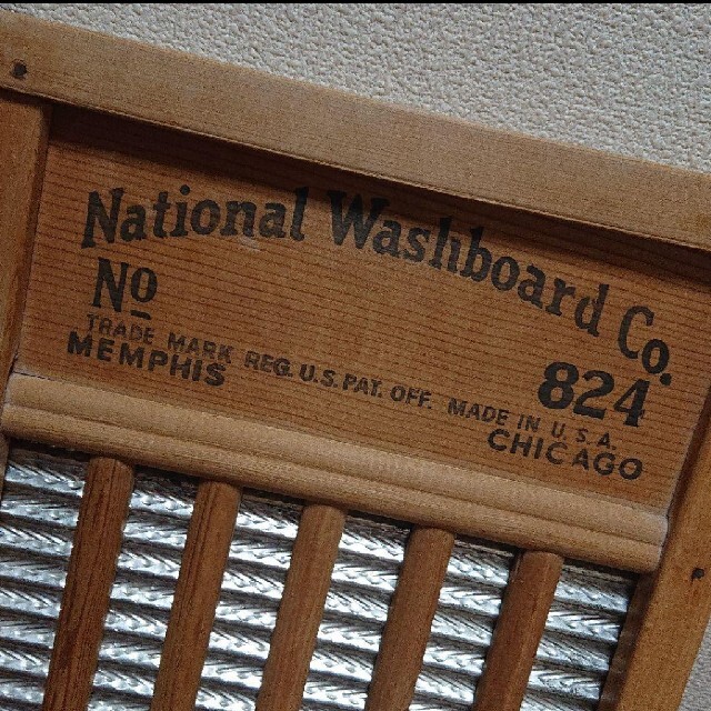 木製　洗濯板　アンティーク　ディスプレイ