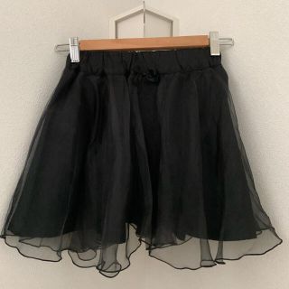 メゾピアノジュニア(mezzo piano junior)の美品　メゾピアノジュニア　オーガンジーフレアスカート 140S(スカート)