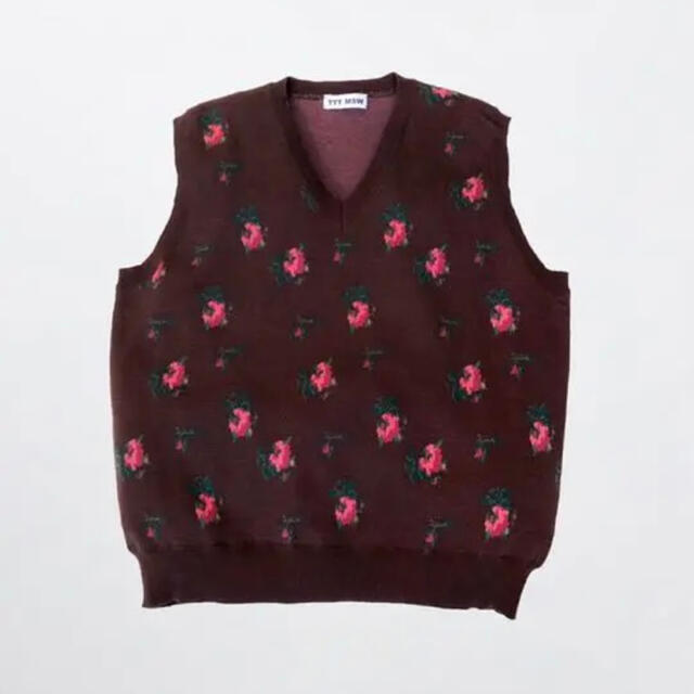 TTT_MSW 20aw flower knit vestトップス