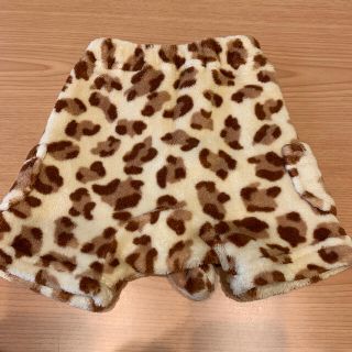 レオパード　ヒョウ柄　半ズボン　モコモコ　しっぽつき(パンツ/スパッツ)