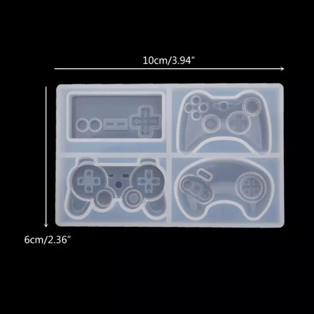 シリコンモールド　レジン　ゲーム機　コントローラー型 ハンドメイドの素材/材料(各種パーツ)の商品写真