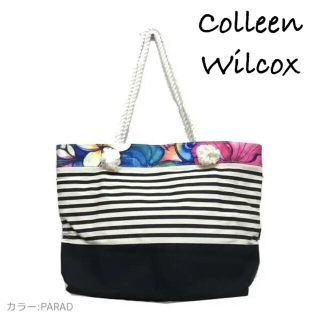 ロキシー(Roxy)のロープボーダートートバッグ　Colleen Wilcox(トートバッグ)