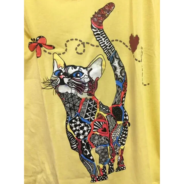 流石MISSLOOK着心地抜群❤️猫柄❤️新品❤️サイズXL❤️Tシャツ レディースのトップス(Tシャツ(半袖/袖なし))の商品写真