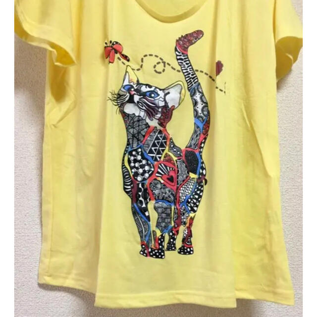 流石MISSLOOK着心地抜群❤️猫柄❤️新品❤️サイズXL❤️Tシャツ レディースのトップス(Tシャツ(半袖/袖なし))の商品写真