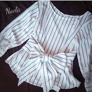 ノエラ(Noela)のノエラ noela ストライプ ブラウス シャツ(シャツ/ブラウス(半袖/袖なし))