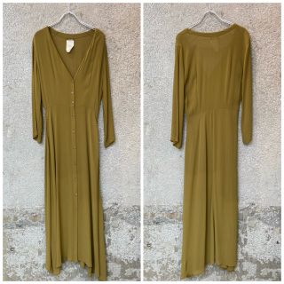 ジャーナルスタンダード(JOURNAL STANDARD)のOR オーアール / BUTTON UP DRESS RAYON ワンピース(ロングワンピース/マキシワンピース)