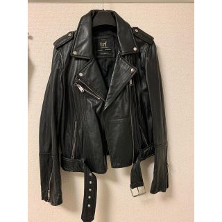 ザラ(ZARA)のZARA ラムレザー　リアルレザージャケット　ライダーズ(ライダースジャケット)