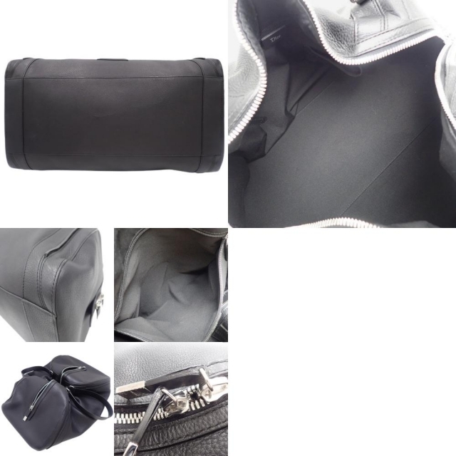 DIOR HOMME(ディオールオム)のディオール・オム ボストンバッグ レザー ブラック黒 40800067898 メンズのバッグ(ボストンバッグ)の商品写真