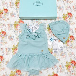 トッカ(TOCCA)の【ご専用✨】新品 タグ付き TOCCA スイムウェア & 帽子 kids 水着(水着)