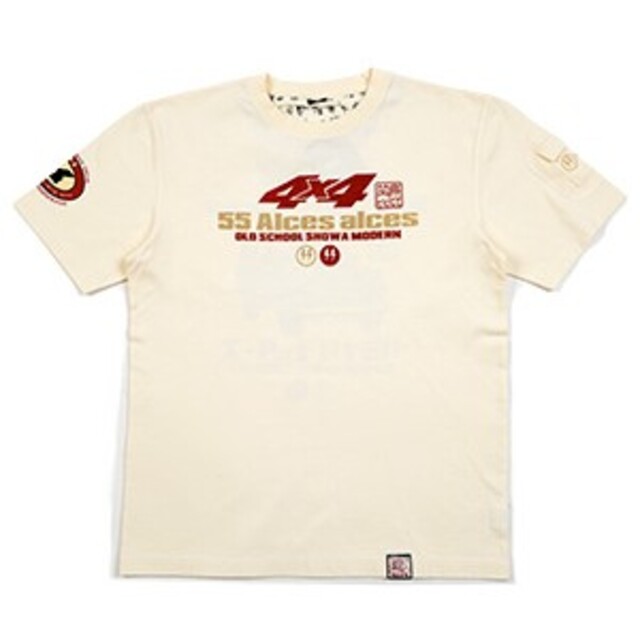 TEDMAN(テッドマン)のｶﾐﾅﾘﾓｰﾀｰｽ/55ﾗﾝｸﾙ/Tｼｬﾂ/白/kmt-219/ﾃｯﾄﾞﾏﾝ メンズのトップス(Tシャツ/カットソー(半袖/袖なし))の商品写真